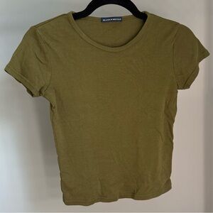 Women's Brandy Melville Hailie Top in Olive - One Size Fits All